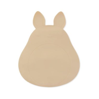 KONGES SLØJD Kids Silicone Placemat Bunny, Shell