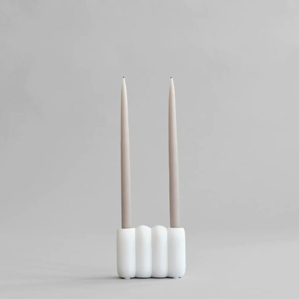 101 COPENHAGEN Tube Candle Holder Mini, Bone White