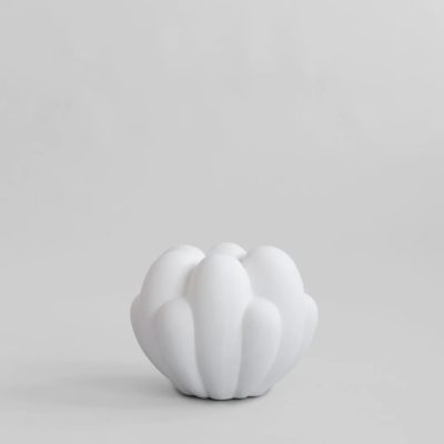 Mini Bloom Tray Vase by 101 Copenhagen shown in Bone White