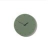 Minimalist clock in olive green with black hands
