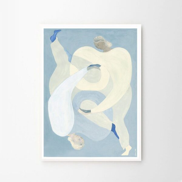 THE POSTER CLUB Sofia Lind, Hold You, Blue Art Print, A5