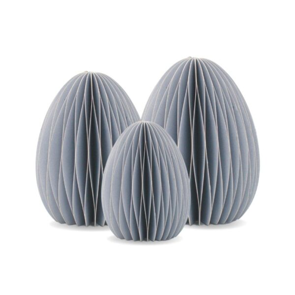 NORDIC ROOMS Standing Easter Egg, Dusty Blue – 3 Sizes