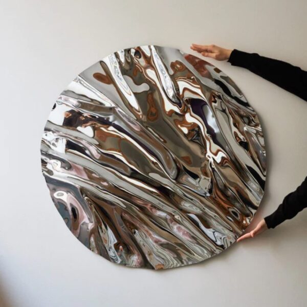 Caia Leifsdotter Round Psychedelic Mirror/Wall Sculpture