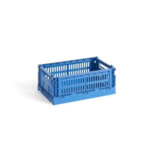 Colour crate storage box in electric blue