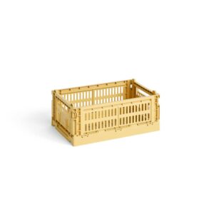 HAY Colour Storage Crate V2, Golden Yellow, Small