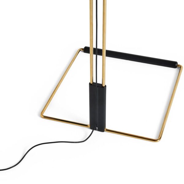 A packshot details of Matin Floor Lamp with polished brass finish