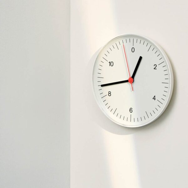 White wall clock by Hay