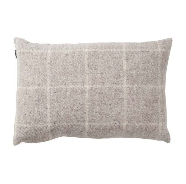 A packshot of vinga wool cushion cover in beige by Klippan.