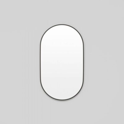 MIDDLE OF NOWHERE Simplicity Oval Mirror, Black, 40x135cm