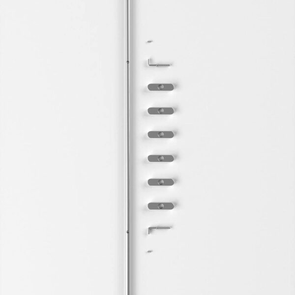 A packshot of Moebe coat rack with 6 pegs in chrome.