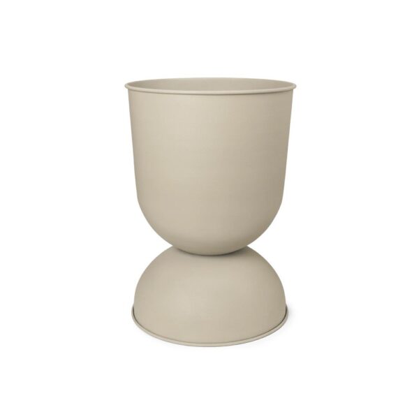 ferm LIVING Hourglass Flower Pot, Extra Small H30cm, Cashmere
