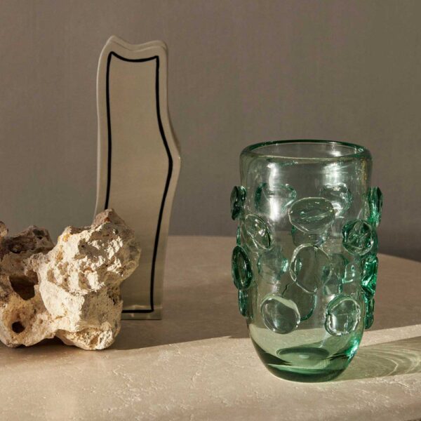 ferm LIVING Lump Vase, H25cm, Recycled Clear