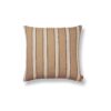ferm LIVING Brown Cotton Cushion, Lines, 50x50cm