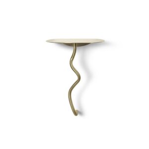 ferm LIVING Curvature Wall Table, Brass