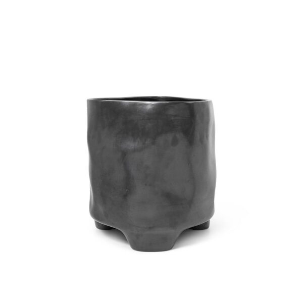 ferm LIVING Esca Pot, H24cm Large, Black