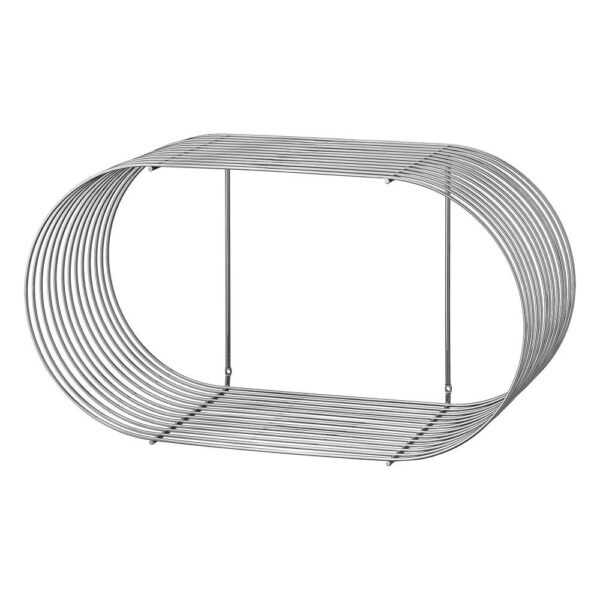 PRE-ORDER | AYTM Curva Shelf, Chrome, 40x12cm