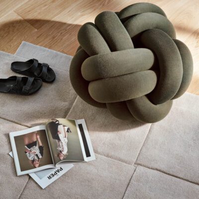 PRE-ORDER | DESIGN HOUSE STOCKHOLM Knot Floor Cushion, Forest Green- 2 Sizes