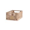 DESIGNSTUFF Slant Collapsible Crate, M, 33x25cm, Tuscany