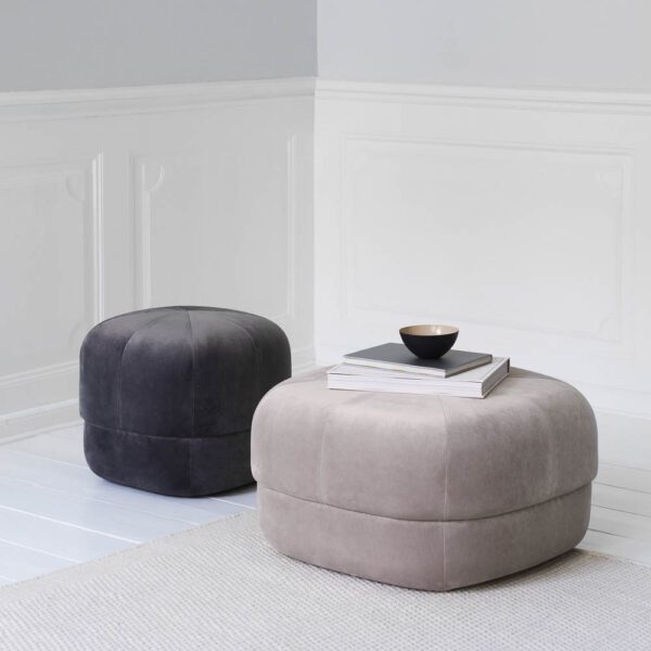 large circus pouf in beige from normann