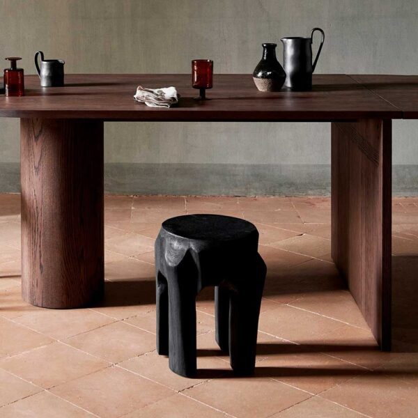 PRE-ORDER | ferm LIVING Root Stool, Black Stained