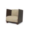 PRE-ORDER | ferm LIVING Rum Lounge Chair, Dark Stained/Natural Linen