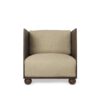 PRE-ORDER | ferm LIVING Rum Lounge Chair, Dark Stained/Natural Linen