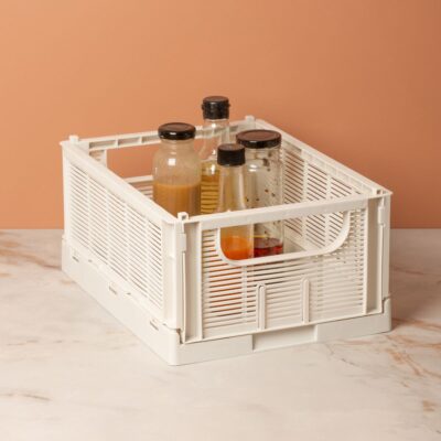 Designstuff Collapsible Crate Small Chalk Sauces