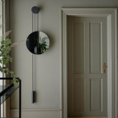 NEW WORKS Rise & Shine Wall Mirror, Natural/Brass
