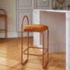 Studio lighting, perspective view of a stool in a kitchen