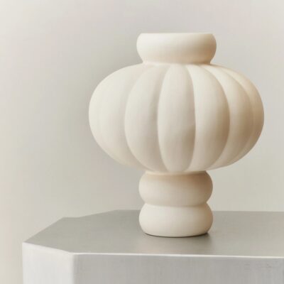 LOUISE ROE Ceramic Balloon Vase 03, H40cm, Raw White