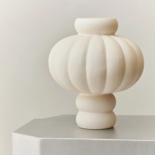 LOUISE ROE Ceramic Balloon Vase 03, Raw White