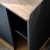 PRE-ORDER | MUUTO Enfold Sideboard (L) 186 x (W) 45 x (H) 48 cm, Oak/Anthracite Black