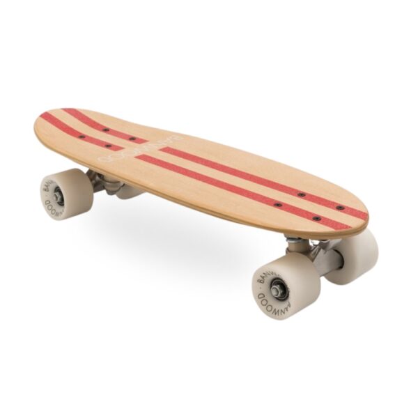 Perspective view of a skateboard.