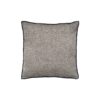 A square shaped velvet cushion.