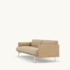 PRE-ORDER | MUUTO Outline Sofa 3-Seater, Polished Aluminum Base/Ecriture 240