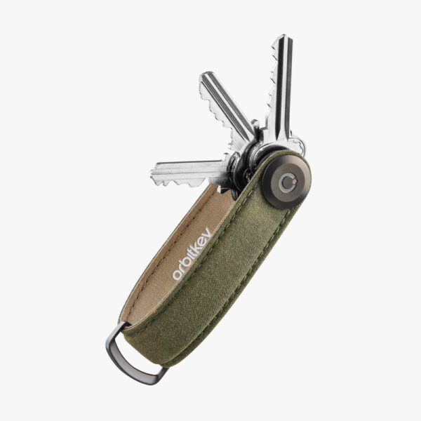 Orbitkey key chains stores your keys into a silent stack. Made from durable materials and water resistant with secure locking mechanism.