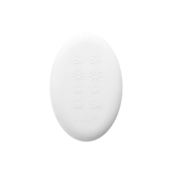 An oval-shaped remote controller for Uyuni's flameless candles series.