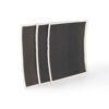 Set of 3 Designstuff Compostable Eco Dishcloth in Black on a white background