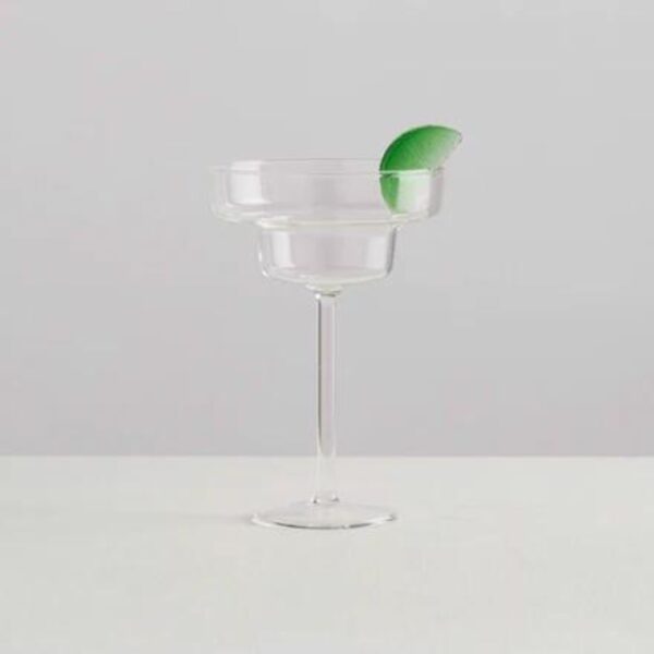 MAISON BALZAC Margarita Glass, Clear/Green
