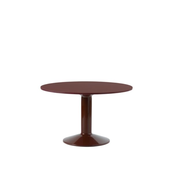 PRE-ORDER | MUUTO Midst Table, Dark Red Linoleum/Dark Red - 2 Sizes