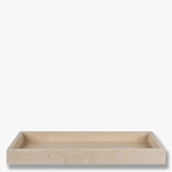 A packshot of marble deco tray in sand by Mette Ditmer Denmark.