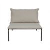 Steel Furi outdoor lounge chair with cotton cushion.