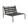 Steel Furi outdoor lounge chair without cushion.