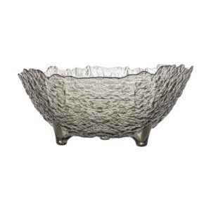 BLOOMINGVILLE Catia Glass Bowl, Grey, 32cm
