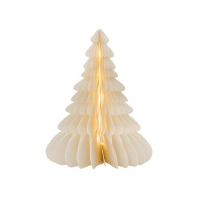 NORDIC ROOMS Standing Christmas Tree, Off-White w/ LED Light - 2 Sizes