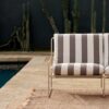 PRE-ORDER | ferm LIVING Desert 1-Seater Sofa, Cashmere/Chocolate Stripe