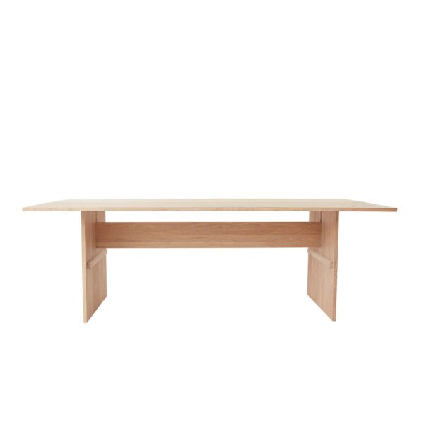 A packshot of Kotai dining table is a beautiful piece in any room, made of solid, white-pigmented oak.