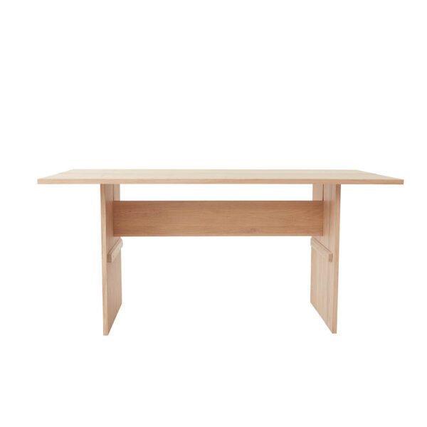 A packshot of Kotai dining table is a beautiful piece in any room, made of solid, white-pigmented oak.
