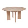 A packshot of round Kotai dining table is a beautiful piece in any room, made of solid, white-pigmented oak.