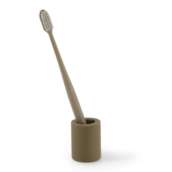 DESIGNSTUFF Toothbrush Holder, Khaki